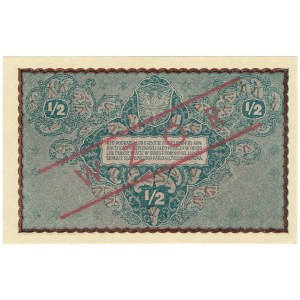 II RP, 1/2 marki polskiej 1920 - WZÓR