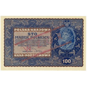 II RP, 100 Polish marks 1919 IH Series A MODEL.