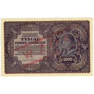 II RP, 1000 marek polskich 1919 III Serja AT WZÓR