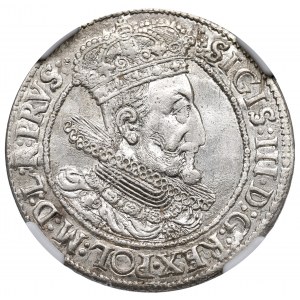 Sigismund III Vasa, Ort 1616, Danzig - Büste mit Öffnung - NGC MS63