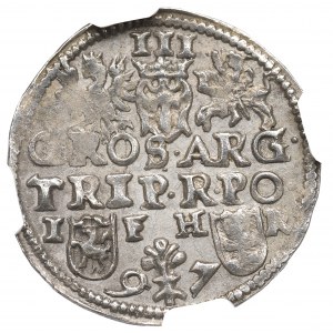 Sigismund III. Vasa, Trojak 1597, Poznań - NGC MS60