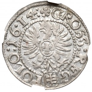 Sigismund III, Groschen 1614, Cracow - NGC MS64