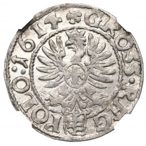 Sigismund III, Groschen 1614, Cracow - NGC MS64