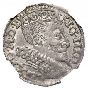 Zygmunt III Waza, Trojak 1596, Bydgoszcz - NGC MS62