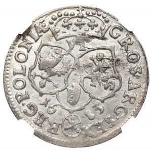 John III Sobieski, 6 groschen 1683, Bromberg - NGC MS62