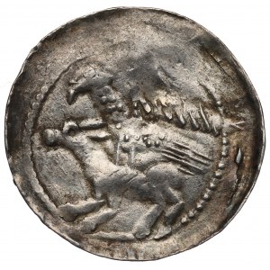 Ladislaus II the Exile, Denarius without date, Cracow - eagle and hare