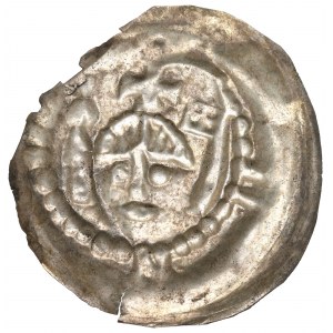 Heinrich II. der Fromme oder Boleslaw I. der Kahle, Brakteat - RARE