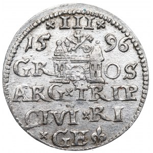 Sigismund III, 3 groschen 1596, Riga