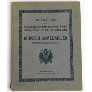 Auktionskatalog Adolph Hess Doubletten des Kaiserlichen Münzcabinets der Ermitage in St. Petersburg Münzen und Medaillen