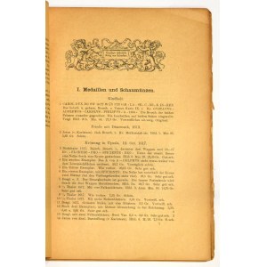 Auktionskatalog Adolph Hess Nachf. Gustav Adolph, König von Schweden. Münzen und Medaillen - Sammlung des Herrn Dr. Ludwig Schultze in Hamburg.