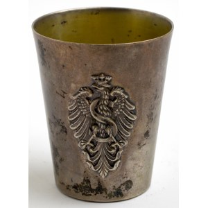 Galicia, Patriotic mug with Sigismund eagle, Jarra Krakow - silver