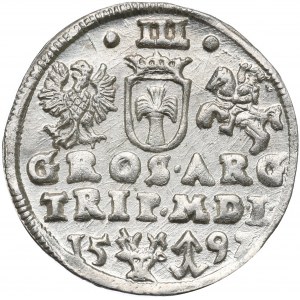 Zygmunt III Waza, Trojak 1597, Wilno - OKAZOWY