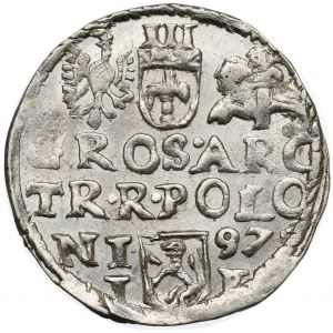Zygmunt III Waza, Trojak 1597, Lublin - rzadki - WYŚMIENITY