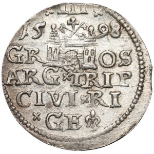 Zygmunt III Waza, Trojak 1598, Ryga - menniczy