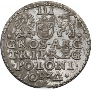 Sigismund III. Vasa, Trojak 1592, Malbork - gemünzt