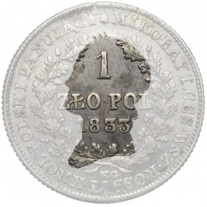 Poland under Russia, Nicholas I, 1 zloty 1833