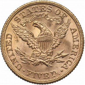 USA, 5 dollars 1896