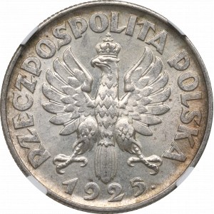 II Republic of Poland, 2 zloty 1925, London - NGC MS63