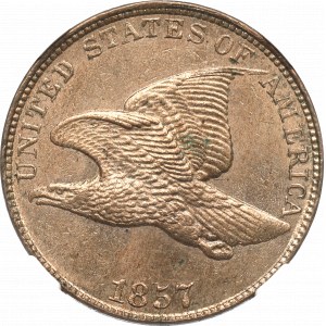 USA, 1 cent 1857 - NGC MS63