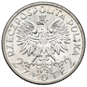 II Republic of Poland, 2 zloty 1933 Polonia