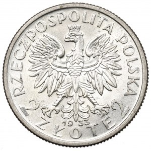 II Republic of Poland, 2 zloty 1933 Polonia