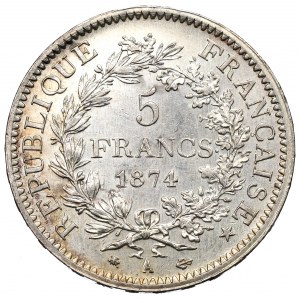 Frankreich, 5 Franken 1874