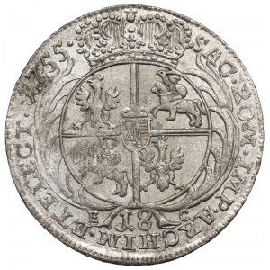 Germany, Saxony, Friedrich August II, 18 groschen 1755 efraim