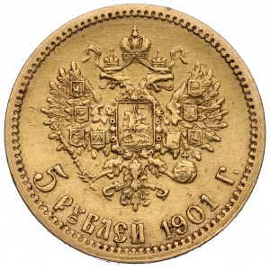 Russia, Nicholas II, 5 rouble 1901
