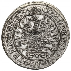 Śląsk, Księstwo Oleśnickie, Sylwiusz Fryderyk, 6 krajcarów 1674- SILVI (I zamiast Y)