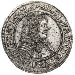 Śląsk, Księstwo Oleśnickie, Sylwiusz Fryderyk, 6 krajcarów 1674- SILVI (I zamiast Y)