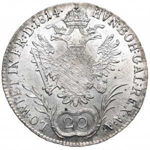 Austro-Węgry, Franciszek I, 20 krajcarów 1814