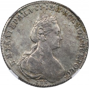 Russia, Catherine II, Roubl 1780 ИЗ - NGC AU Details