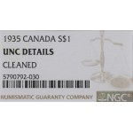 Kanada, $1 1935 - NGC UNC Details