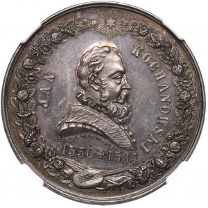 Polska, Medal II Zjazd Historyczno-literacki w Krakowie 1884 - NGC MS63
