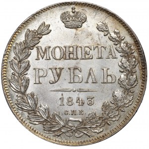 Russland, Nikolaus I., Rubel 1843 АЧ