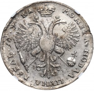 Russia, Peter I, Roubl 1721, Moscow - NGC AU Details