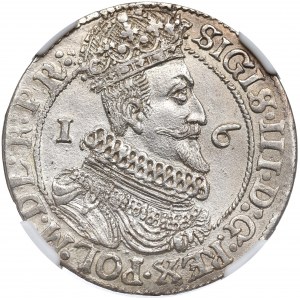 Sigismund III Vasa, Ort 1623/4, Danzig - PR ex Pączkowski NGC MS63
