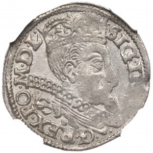 Sigismund III Vasa, 3 groschen 1597, Posen - NGC MS62