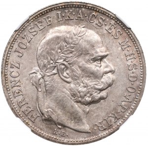 Ungarn, Franz Joseph, 5 Kronen 1908 - NGC MS64