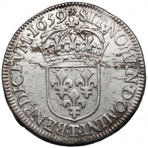 Frankreich, Ludwig XIV, 1/2 ecu 1659 Nantes