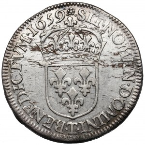 France, Ludwik XIV 1/2 Ecu 1659 Nantes