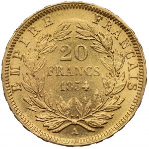 France, 20 francs 1854