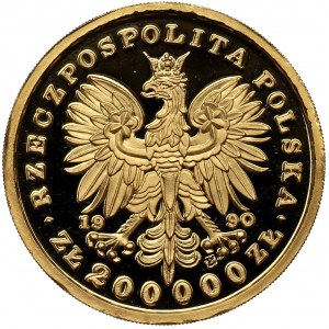 III RP, PLN 200.000 1990 Kosciuszko - Triptychon