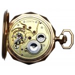 Taschenuhr, Zenith, 1900. - 14 kt Gold