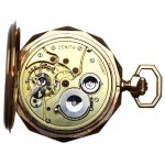 Pocket watch, Zenith, 1900. - 14 kt gold