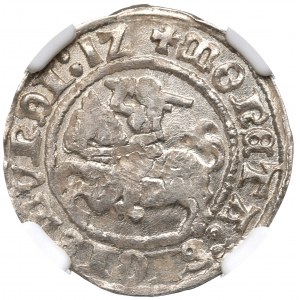 Sigismund I. der Alte, Halber Pfennig 1512, Vilnius - NGC MS62