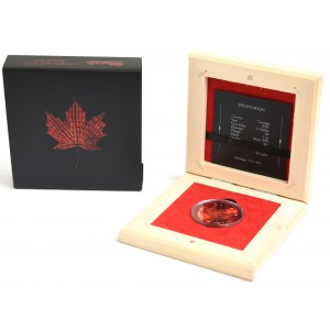 Canada, $5 2021 Maple leaf red