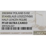 III RP, 10 gold 2003 Leszczynski - NGC PF69 Ultra Cameo