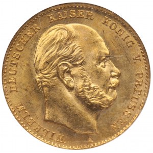 Germany, Prussen, 10 mark 1872 A - NGC MS67