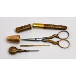 Europe, Sewing toolbox 19th century. - gold, enamel